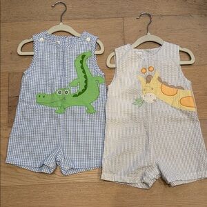 Set of 2 Petit Ami Rompers 18M